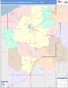 Michigan City-La Porte Metro Area Digital Map Color Cast Style